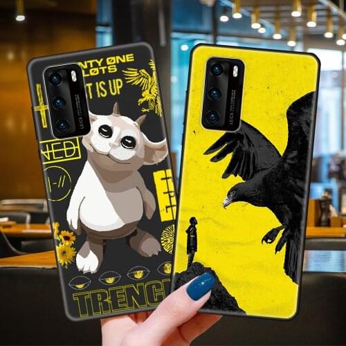 Phone Case For Huawei P40 P30 P10 P20 Lite P Smart Z 2019 Pro Black Cover Back Art Funda Tpu Twenty One Pilots Trench