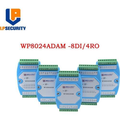 WP8024ADAM 8DI/4RY Digital Input Relay Modbus RTU RS485