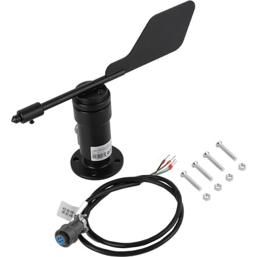 Wind Sensor Garden Signal Output Wind Direction Sensor Wind Vane Speed Measuring Instrument Aluminum Alloy