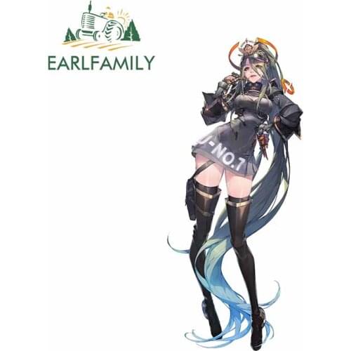 EARLFAMILY 13cm x 5.7cm for Dragon Fantasy Girl Car Stickers Car Sticker Accessories Occlusion Scratch Custom Printing Decal