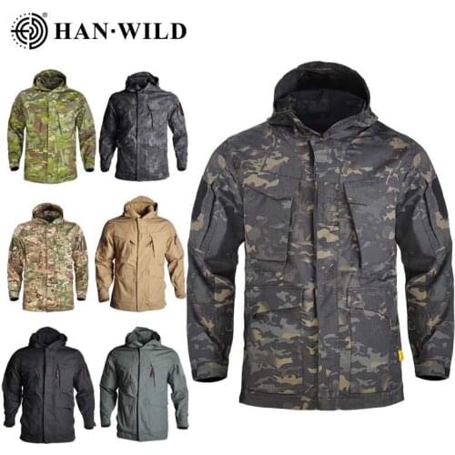 Camouflage Jacket Men Hunting Hoody Windbreaker Clothing Tactical Jacket Waterproof Coat Outdoor Windproof Clothing Male Coat
