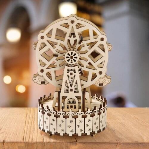 Puzzle Toy Exquisite Detailed Recreational Three-Dimensional Ferris Wheel Model Home Decoration Building Block Kit Kids Toys