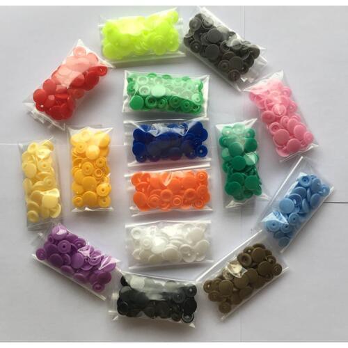 New 10 Sets T5 12mm Round Plastic Snap Buttons For Children Clothes DIY Sewing Accessories Press Button Baby Clothing Accessory