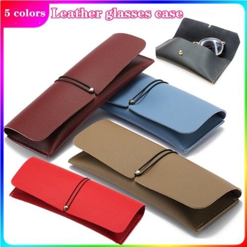 Fashion Pu Leather Glasses Bag Protective Cover Portable Sunglasses Case Reading Eyeglasses Box Pouch Cosmetic Bags Accessories