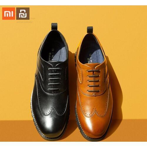 Xiaomi mijia mens lightweight sports Oxford shoes leather deodorant shock absorption flat leather shoes mens dress shoes smart