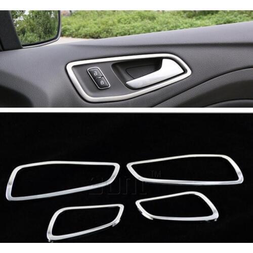 New ABS Chrome Interior Inside Door Handle Cover For Ford KUGA 2013 2014 2015 2016 2017 Free Drop Shipping