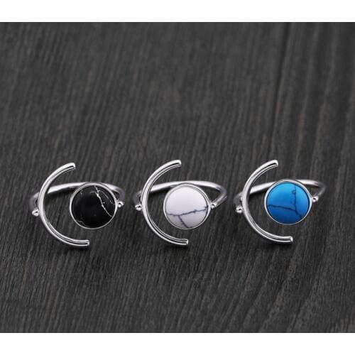 2021 new hot Fine jewelry jewelry 3 Colors Crystal from Swarovskis Simple European jewelry tide open joint ring ring Fit Unisex