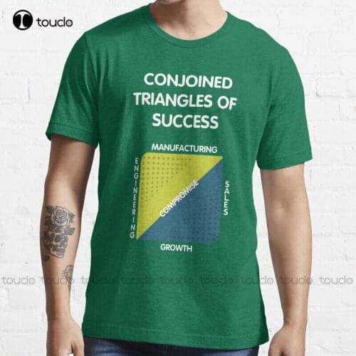 New Conjoined Triangles Of Success - Silicon Valley T-Shirt Cotton Tee Shirt S-3Xl