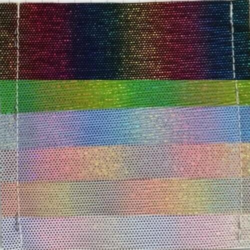 Wholesale 10 yards roll new fashion design Laser Artificial Leather Toothpick pattern PVC leather fabric vinyl holographic