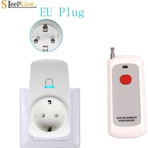 US/EU/UK Wireless Switch Socket 110V 220V Standard Plug Outlet Remote Control Socket 433MHz
