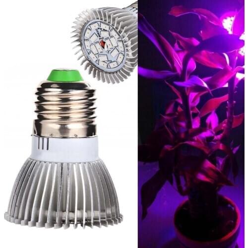 Leds Grow Light Full Spectrum 18W Indoor Hydroponics Plant Grow Light Veg Flower Plant Grow Light Lamp Full Spectrum for Garden