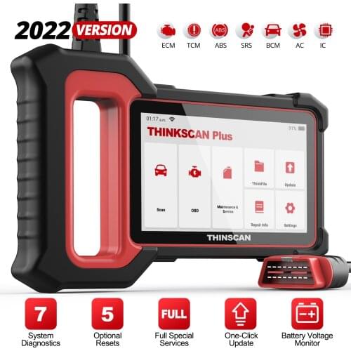 THINKCAR THINKSCAN PLUS S2 ABS/SRS/ECM System Diagnostic Tools OBD2 Automotive Scanner obd2 Coder Reader