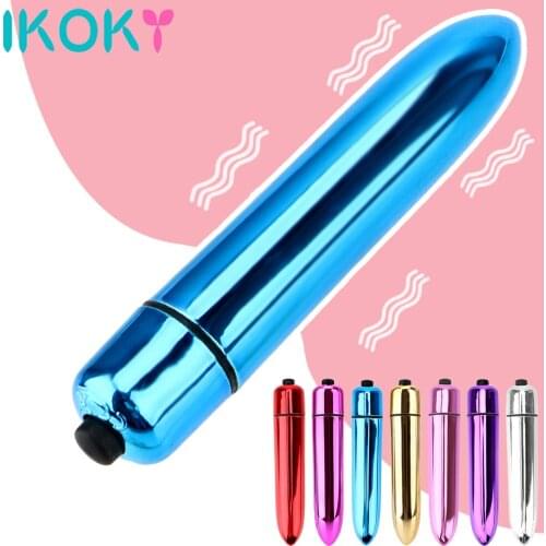 IKOKY 10 Speeds Bullet Vibrator Adult Sex Toys for Women Sex Products Mini G-spot Clitoris Stimulator Dildo Vibrator