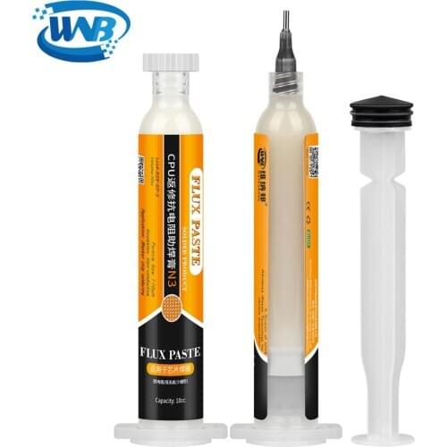 WNB 10cc Lead/Halogen-Free Solder Flux No-Clean High-Activity Welding Paste Soldering Advanced Flexible Rosin For PCB BGA Repair