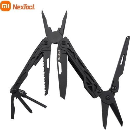 XIAOMI Mijia 10 In1 Tools Multifunctional Tools Blade Folding Pliers Camping Hiking Cycling Portable Scissors Opener Nextool