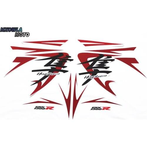 XSB1308-2 For HayabusaGSX1300R 08years Motorcycle Fuel Tank Sticker Warning Label Full 3M car sticker