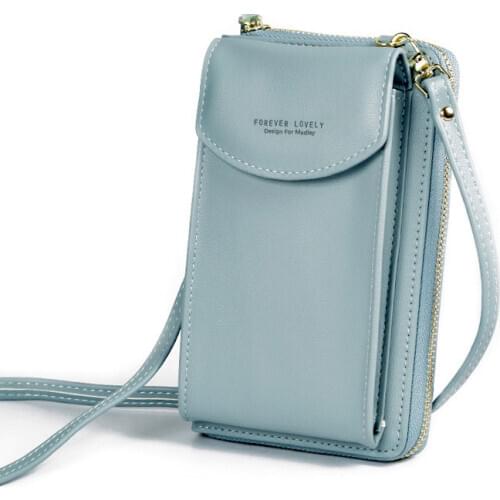Women Small Cross-body Cell Phone Handbag Case Shoulder Bag Pouch Purse Wallet PU Leather 19*4.2*9.5cm