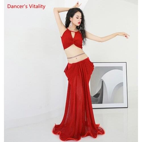 Belly Dance set women skirt Practice Clothes Female Adult Elegant Exercise Top Oriental Dancing Profession clothes