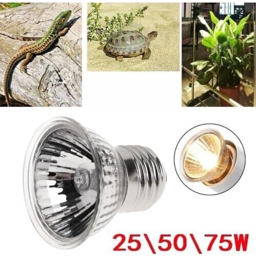 1PC 25/50/75W UVA+UVB 3.0 Reptile Lamp Bulb Turtle Basking UV Light Bulbs Heating Lamp Amphibians Lizards Temperature Controller