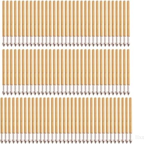 100 Pcs Spring Test Probe Pogo Pin P75-E2 Dia 1.3mm Length 16.5mm