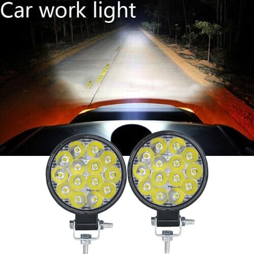 Car Led Light 42W Offroad Car 4WD Truck Tractor Boat Trailer SUV ATV 24V 12V Spot LED Light LED Auto Work Light Driving Light