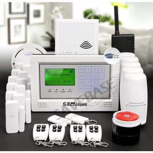 HOMSECUR App Controlled Wireless GSM LCD Burglar Alarm System + IOS/Android APP