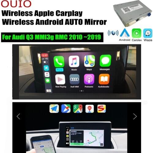 Wireless carplay Android Auto interface For Audi Q3 MMI3g RMC 2010 ~2019 Rear camera Adapter