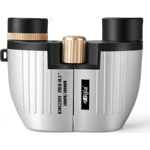 BIJIA Mini Pocket Telescope HD Double-tube Low-light Night Lights Concert 30X22 Binoculars