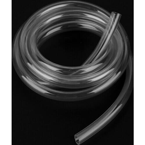 2m/6.56FT 9.5X12.7mm Transparent PVC Pipe Tube Computer PC Water Cooling Soft Pipe CPU GPU Water Cooling Block Adapter