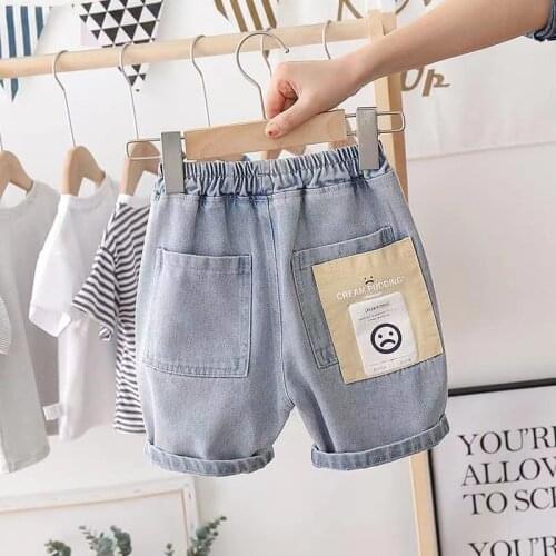 Boys Pants Kids Summer Shorts 2021 New Children Clothing Baby Five-point Pant