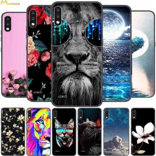 For LG K22 Case Wolf Silicone Soft Phone Covers For LG K22 2020 Case 6.2" LGK22 K 22 LMK200 Funda Coque Cartoon Black TPU Bumper
