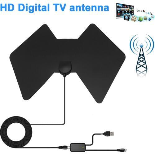 1080P 200 Mile Range Antenna TV Digital HD Amplifier Antena Indoor HDTV Signal Booster GDeals