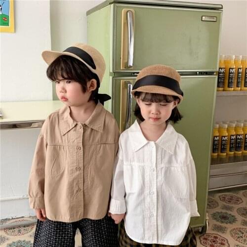 Girls Babys Coat Blouse Coat Jacket Outwear 2021 Lapel Spring Summer Overcoat Top Cardigan Party Outdoor Beach Childrens Cloth