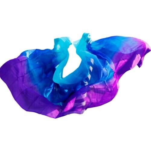 2017 design 100% real silk belly dance veil, cheap dance veils,tari veil wholesale 250 270*114cm turquoise royal blue purple