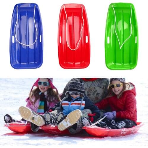 Snow Sled Sledge Downhill Ski Toboggan Board Outdoor Skating Luge Slider Unisex
