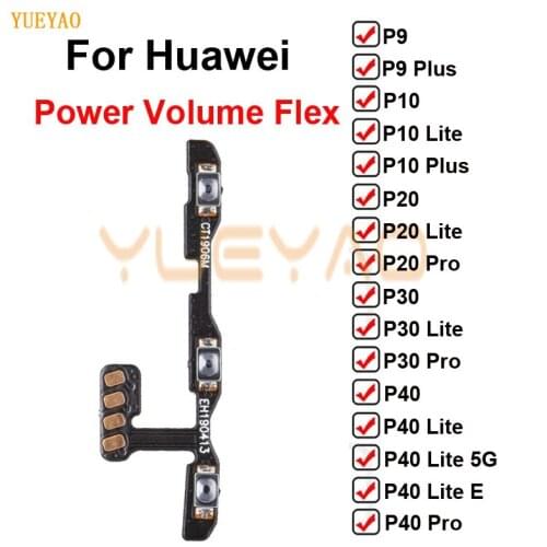 Power On/Off & Volume Up/Down Buttons Flex Cable Replacement For Huawei P20 / P20 Lite / P20 Pro Power Flex Cable