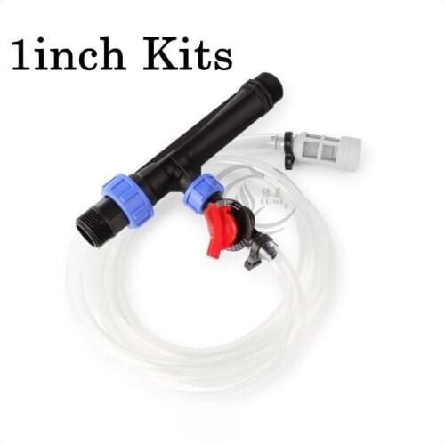 1set 1inch Venturi Fertilizer Injector Kits with 2m Hose for Agricultural Micro-Spray Drip Irrigation Kits