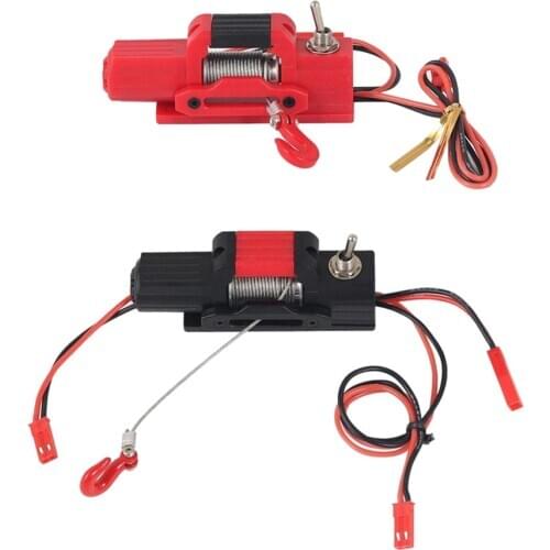 RC Metal Automatic Winch Set for 1/10 RC Crawler Car Axial SCX10 D90 CC01 Parts