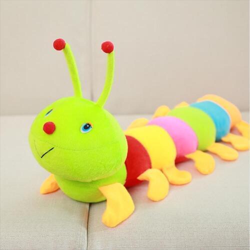 Multicolor Soft Cotton Inchworm Caterpillared Toy Kids Children Doll Birthday Gift Provide soft and comfortable touching feeling