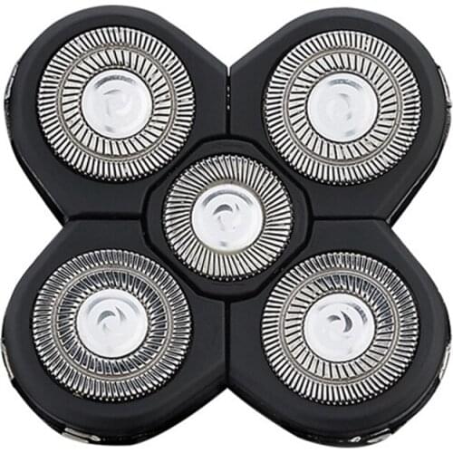 EAS-Replacement Shaver Heads Electric Shaver Independently Floating Head Waterproof Stainless Steel Razor Blade