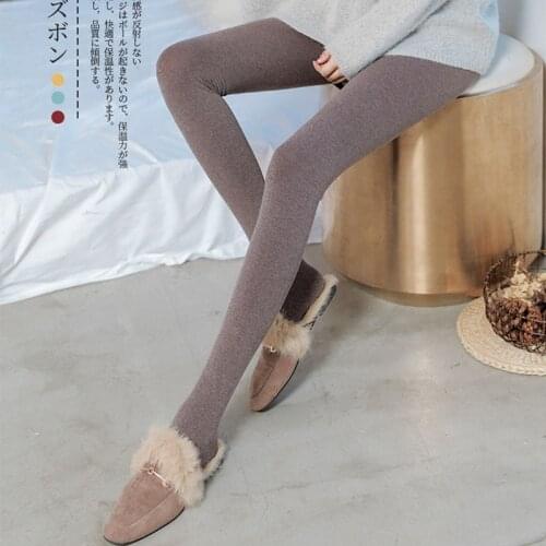 Warm Pantyhose Tights High Elastic Waist Thick Stockings Tights Female Striped Pantyhose Solid Color Autumn Winter Tights
