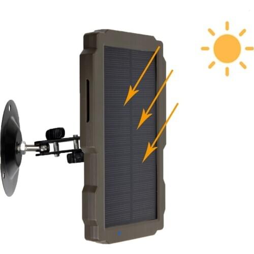 Outdoor Solar Panel 5000mA 12V Solar Power Supply Charger Battery for Suntek 9V HC900 HC801 HC700 HC550 HC300 Trail Camera
