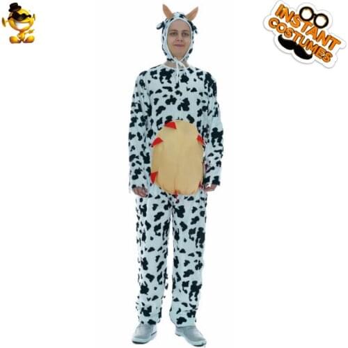 Funny Cow Pajamas Fancy Dress Cow Roleplay Costumes New Arrival Cow Jumpsuit for Carnival Party Using