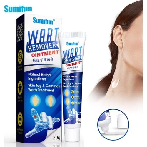 1Box Sumifun Wart Treatment Cream Skin Tag Body Sarcoma Mole Warts Removal Ointment Antibacterial Foot Corn Medical Plaster