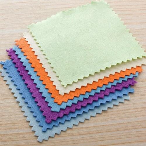 100 sheets of 8x8cm cleaning cloth, polishing cloth, soft and clean wiping cloth, used to wipe gold jewelry glasses tools