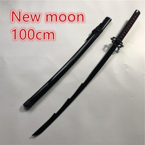 100cm Anime Cosplay Bleach Kurosaki ichigo sword Prop New moon Sword Role cosplay Bleach Wood Sword Weapon