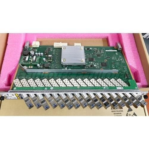 HUA WEI GPFD 16PORT Card With 16pcs C++ SFP , 16PON GPON OLT GPFD BOARD For MA5680T MA5683T MA5603T MA5608T