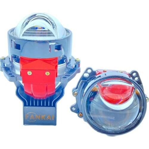 2021 Newest 2Pcs FANKAI J6 Laser Bi-LED Projector Lens 55W for 3.0inch Bi-Laser Headlight Double Led Chips