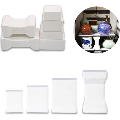 4PCS Kiln Boron Plate Pillar Can Be Reused Alumina Support Frame High Temperature 1400 Degrees Ceramic Firing Tools