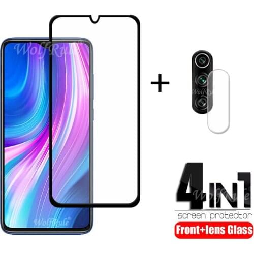 4-in-1 For Xiaomi Redmi Note 8 Pro Glass For Redmi Note 8 Pro HD Protective Tempered Glass For Redmi Note 8 T 9 S Pro Lens Glass